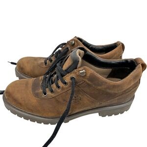 Timberland Mens 85563 Brown Leather Low Top Hiking Walking Boots Size 11M - BB